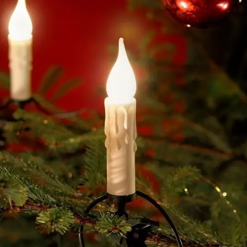 Konstsmide christmas 20-świecący łańcuch świetlny z białym woskiem o długości 14,8 m