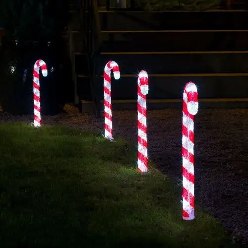 Konstsmide Christmas Dekoracja zewnętrzna LED Candy Cane Set of 5