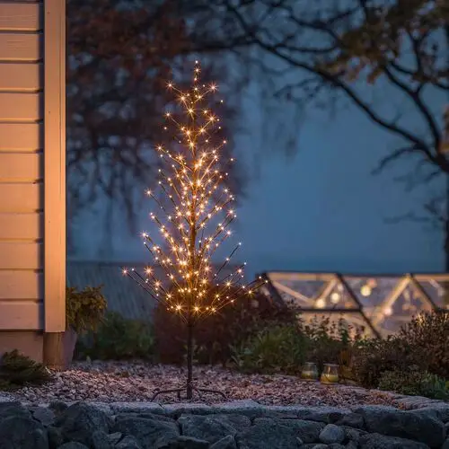 Konstsmide Christmas Drzewko świetlne LED, czarne, 150 cm
