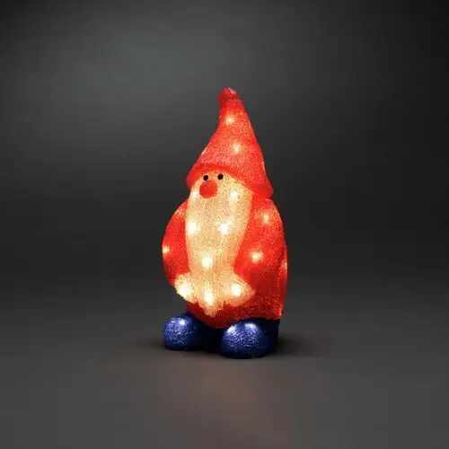 Konstsmide Christmas Figurka dekoracyjna LED Mikołaj czerwony IP44 36cm