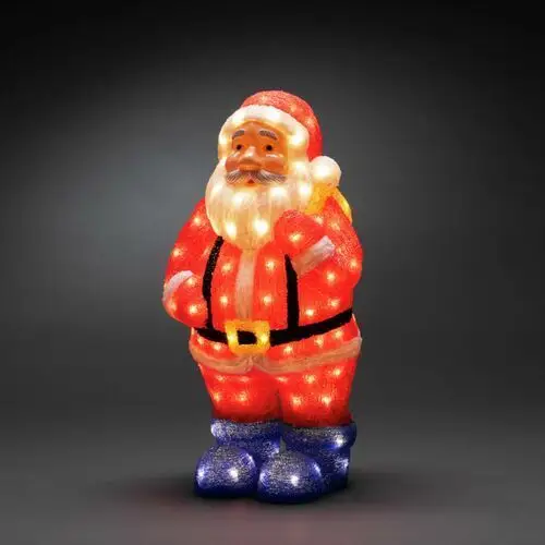 Konstsmide christmas figurka dekoracyjna led mikołaj kolorowy ip44 55cm