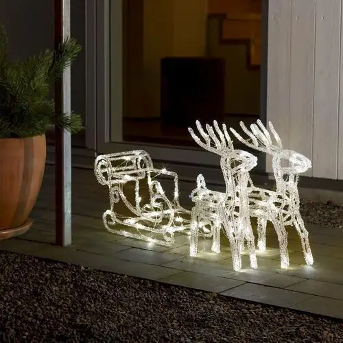 Konstsmide Christmas Figurka świetlna LED Sanie z 2 reniferami, IP44