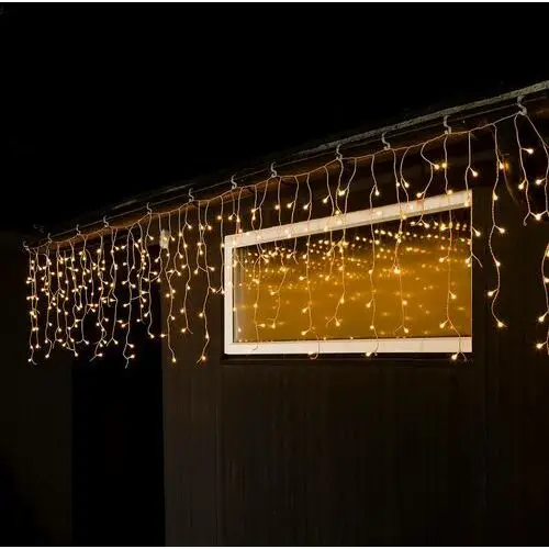 Konstsmide Christmas Kurtyna świetlna LED ice rain amber transp. 10m