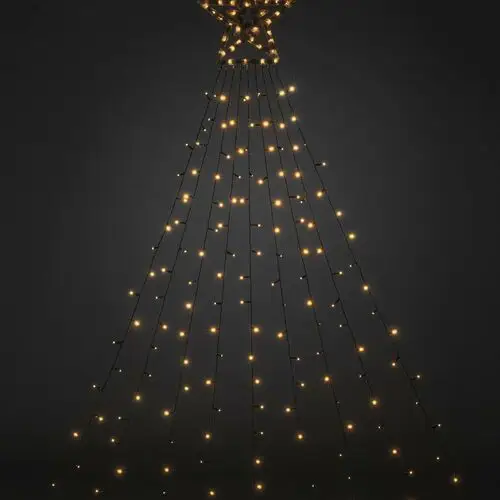 Konstsmide Christmas Kurtyna świetlna LED trójkąt z gwiazdą