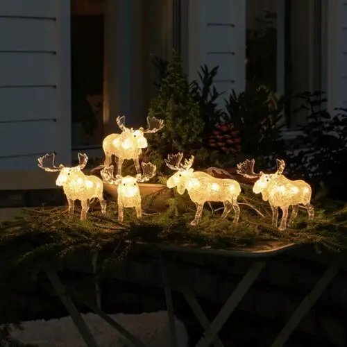 Konstsmide Christmas Lampa dekoracyjna LED pięć łosi zewnętrzna