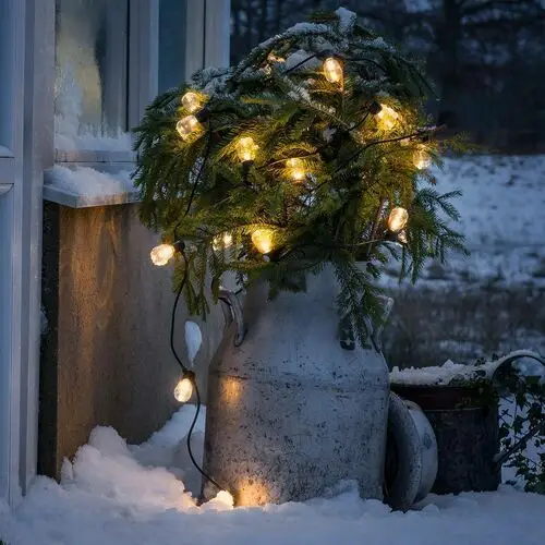 Konstsmide christmas łańcuch świetlny ogródek piwny 20 kropli przezroczysty bursztyn