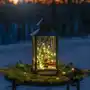 Konstsmide christmas latarnia dekoracyjna led mikołaj czarna ip44 32cm Sklep on-line