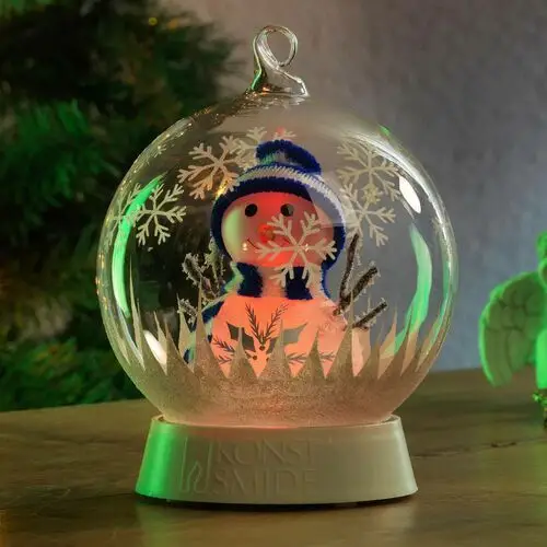 Konstsmide christmas oświetlenie dekoracyjne led szklana kula bałwan