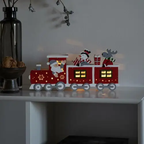 Konstsmide Christmas Oświetlenie LED sylwetka pociąg, bateria, USB