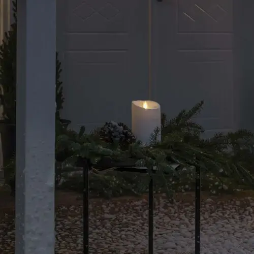 Konstsmide christmas świeca dekoracyjna led ip44 kremowo-biała topiona 18,4cm
