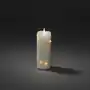 Konstsmide Christmas Świeca woskowa LED kremowa barwa światła bursztynowa 12,7 cm Sklep on-line