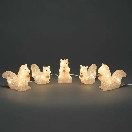 świecące figurki led wiewiórka, zewnętrzne 5 sztuk Konstsmide christmas