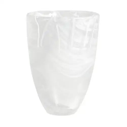 Kosta boda wazon contrast 200 mm biały-biały