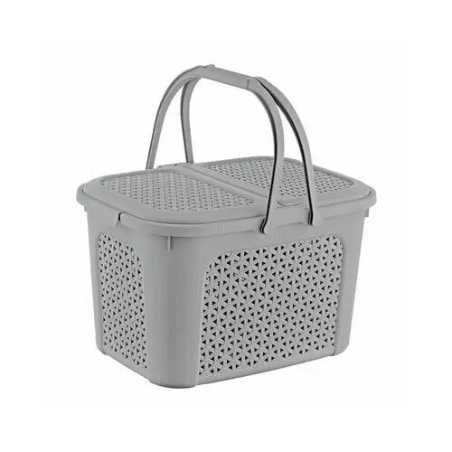 Koszyk piknikowy inka "rattan-style" nordic grey