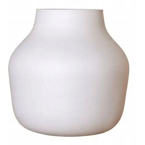 Kremowy wazon szklany matowy słój W-456A H:19cm D:19cm