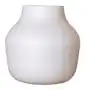 Kremowy wazon szklany matowy słój W-456A H:19cm D:19cm Sklep on-line
