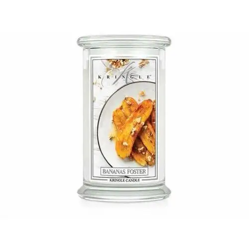 Banana's Foster - Kringle Candle - duża świeca z dwoma knotami (624g)