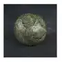 Kula ceramiczna DARA z wytłaczanym wzorem liści ∅ 10 x 9 cm turkusowy,zielony Sklep on-line