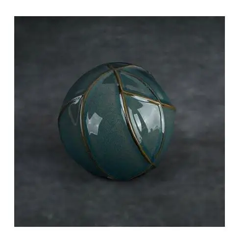Kula ceramiczna TEO z nowoczesnym wypukłym wzorem ∅ 10 x 9 cm turkusowy,zielony