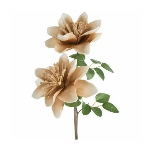 Kwiat sztuczny dekoracyjny z plastycznej pianki foamirian ∅ 20 x 70 cm beżowy,kremowy
