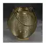 Lampion dekoracyjny MELA złoty z metalu ∅ 22 x 23 cm złoty Sklep on-line