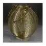 Lampion dekoracyjny MELA złoty z metalu ∅ 27 x 29 cm złoty Sklep on-line