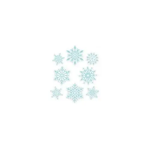 Learnhow dekoracje okienne zimowe - płatki śniegu 01 8 szt