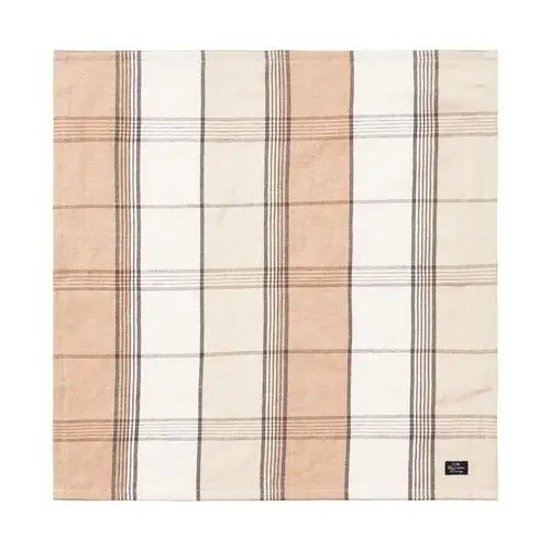 Lexington Checked Linen/Cotton serwetka materiałowa 50x50 cm Beige