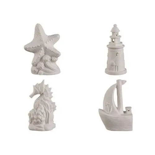 Figurki w stylu marynarskim led, z porcelany Livarno home