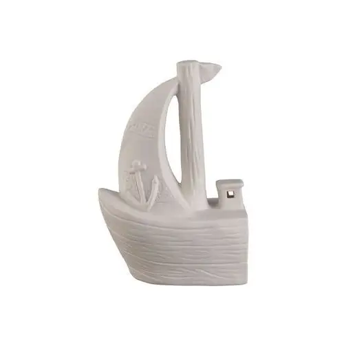 Livarno home figurki w stylu marynarskim led, z porcelany (łódka)