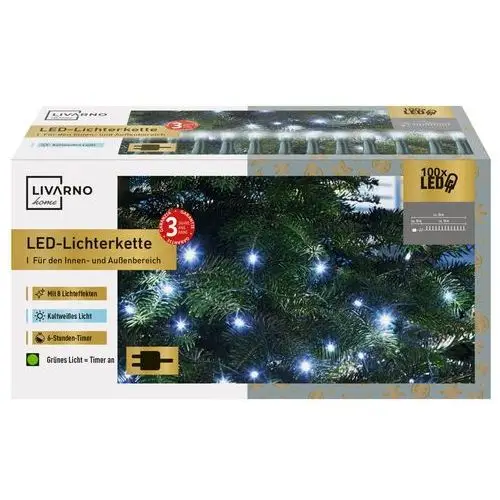 łańcuch świetlny led, 12 m (zimna biel) Livarno home