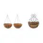 LIVARNO home Zestaw koszyczków wiszących / koszyk ścienny na rośliny, z włókien kokosowych Sklep on-line