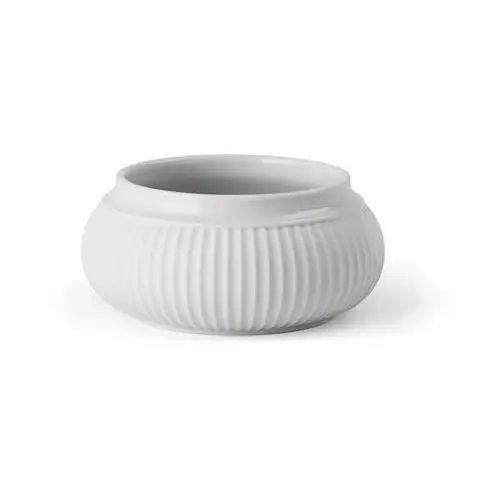 Lyngby porcelæn świecznik curve Ø11 cm biały