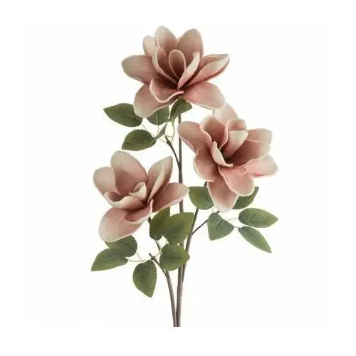 MAGNOLIA sztuczny kwiat dekoracyjny z plastycznej pianki foamirian ∅ 14 x 68 cm ciemnoróżowy,kremowy