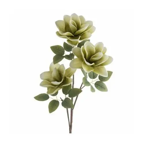 MAGNOLIA sztuczny kwiat dekoracyjny z plastycznej pianki foamirian ∅ 14 x 68 cm jasnozielony,biały