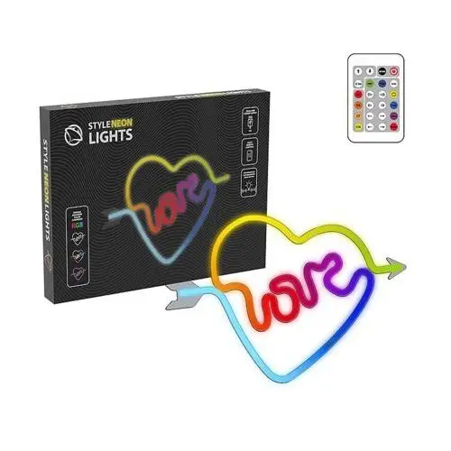 Neon LED MANTA Style Lights Love Heart SNL59RGB