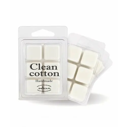 Manufaktura świec Clean cotton. 100% wosk sojowy 50g