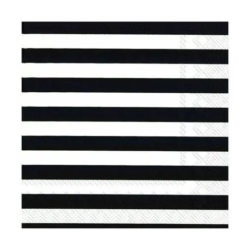 Marimekko serwetki tasaraita 33x33 cm, 20 szt. black