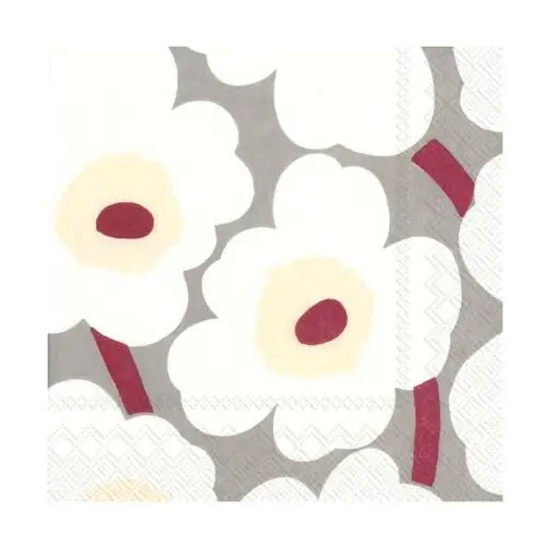 Marimekko serwetki unikko 33x33 cm 20 szt krem