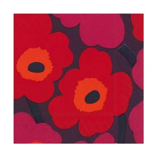 Marimekko serwetki unikko 33x33 cm, 20 szt mauve