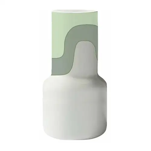 Marimekko wazon seireeni 25 cm biały-miętowy-leśny zielony