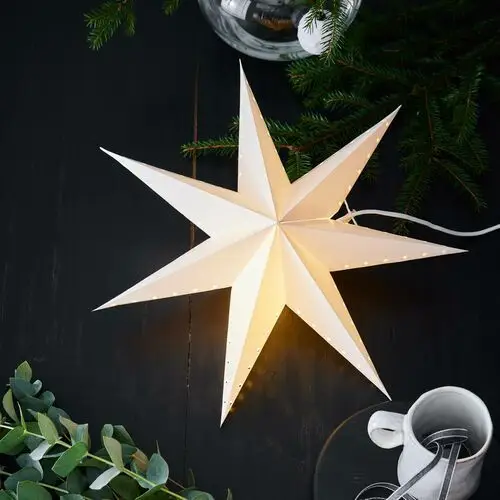 Gwiazda dekoracyjna lively, wisząca, biała, Ø 45 cm Markslöjd