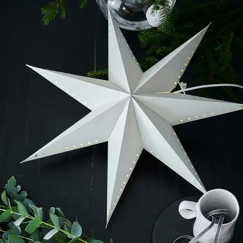 Markslöjd Gwiazda dekoracyjna Lively, wisząca, szara, Ø 60 cm