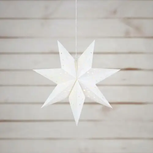 Markslöjd Wisząca gwiazda LED Blank na baterie, Timer Ø 45cm biała