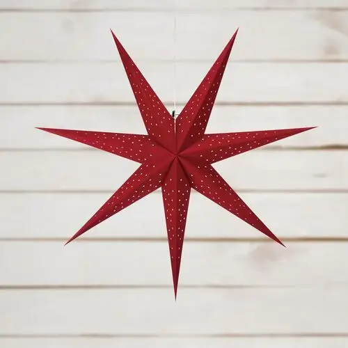 Markslöjd Wisząca gwiazda LED Blink o aksamitnym wyglądzie Ø 75 cm czerwona