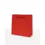 MER PLUS, torebka prezentowa jednobarwna cd czerwona 10 sztuk Sklep on-line