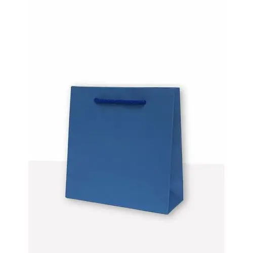 MER PLUS, torebka prezentowa jednobarwna cd niebieska 10 sztuk
