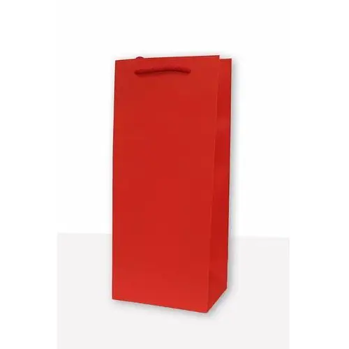 Mer plus , torebka prezentowa jednobarwna koniak czerwona 10 sztuk