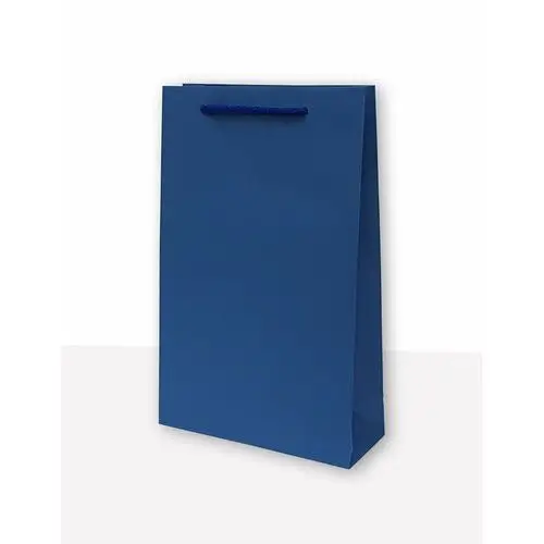 MER PLUS, torebka prezentowa jednobarwna t2 niebieska 10 sztuk