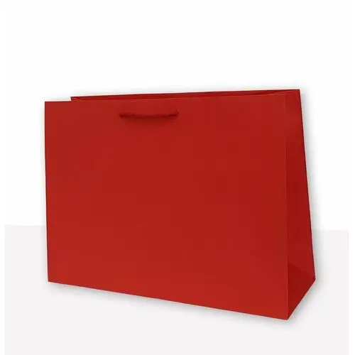 Mer plus , torebka prezentowa jednobarwna t7 czerwona 10 sztuk